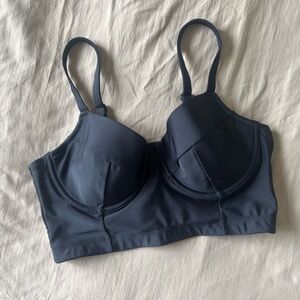 Old Navy Black Women's Longline Bra Swimsuit Top M